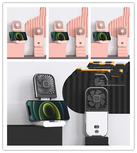 Folding Portable Digital Display Handheld Small Fan.